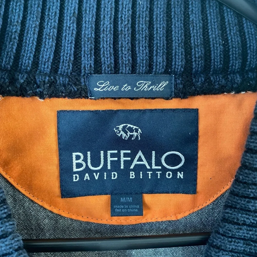 Buffalo David Bitton Mens Varsity Mens Track Jacket Size Medium